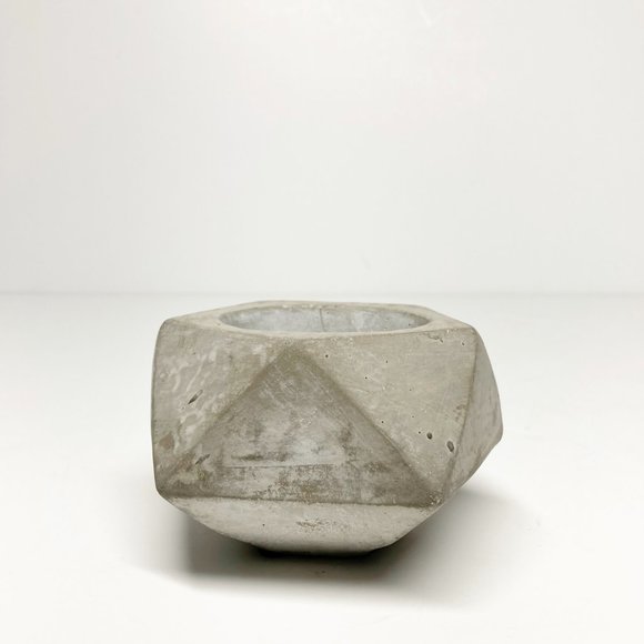 MINI PLANTER POT Concrete Geometric Shape - Picture 4 of 6